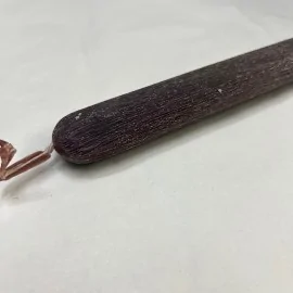 Λαμπάδα Οβάλ Ξυστή Καφέ 30 εκ.