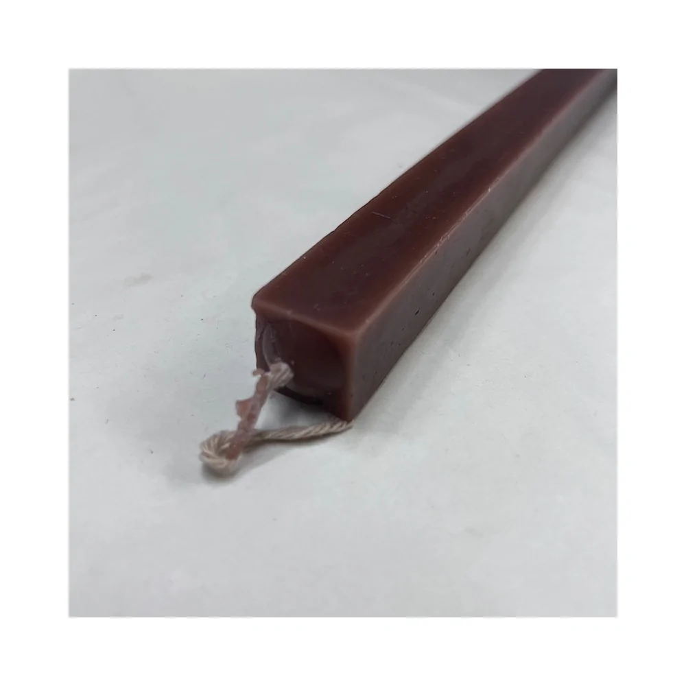 Λαμπάδα Τετράγωνη Λεία Καφέ 30 εκ.