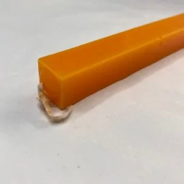 Λαμπάδα Τετράγωνη Λεία Πορτοκαλί 30 εκ