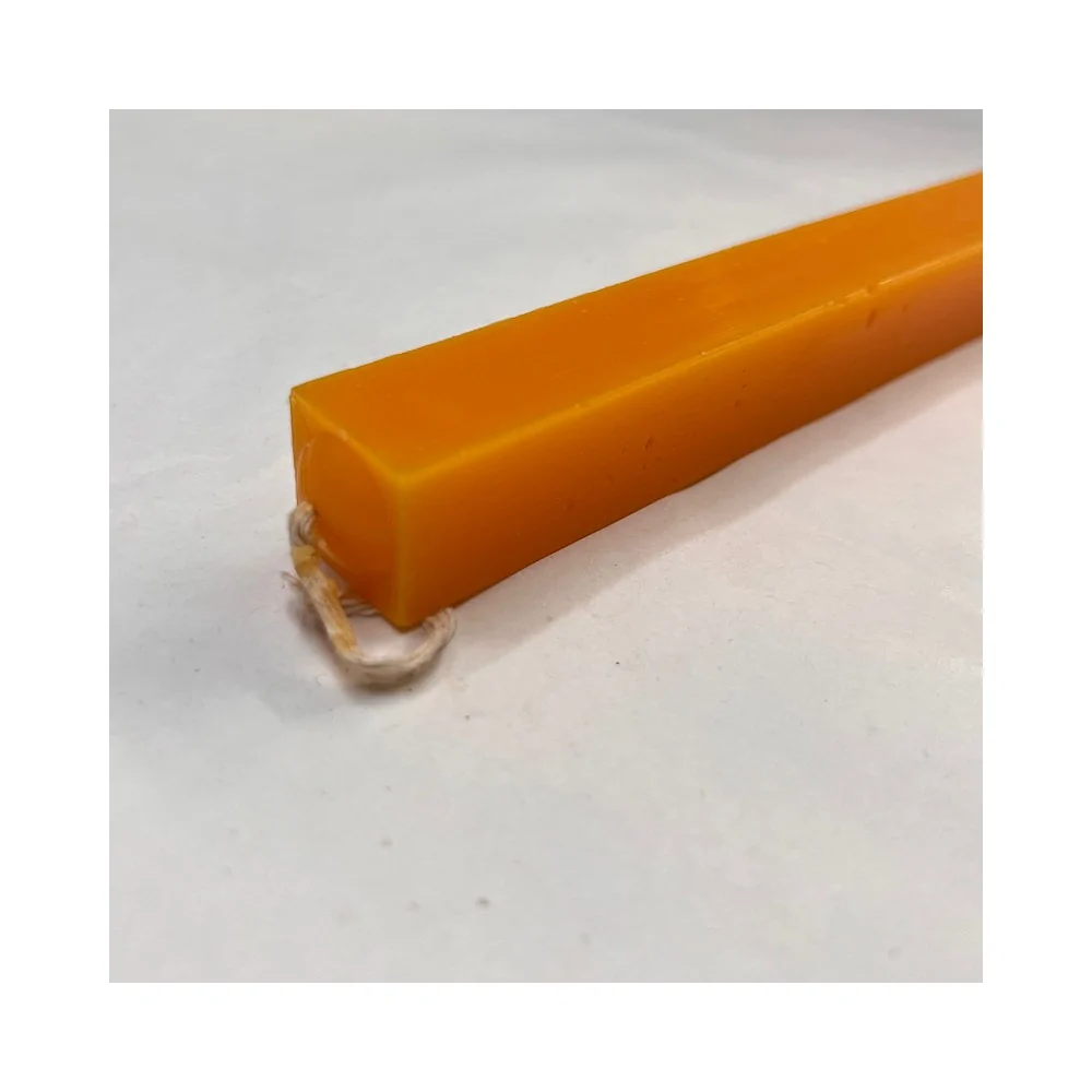 Λαμπάδα Τετράγωνη Λεία Πορτοκαλί 30 εκ