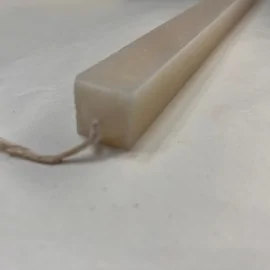 Λαμπάδα Τετράγωνη Λεία Εκρού 30 εκ