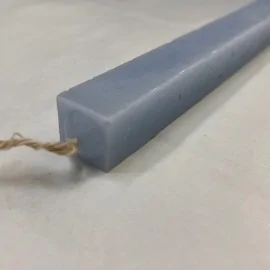 Λαμπάδα Τετράγωνη Λεία Θαλασσί 30 εκ