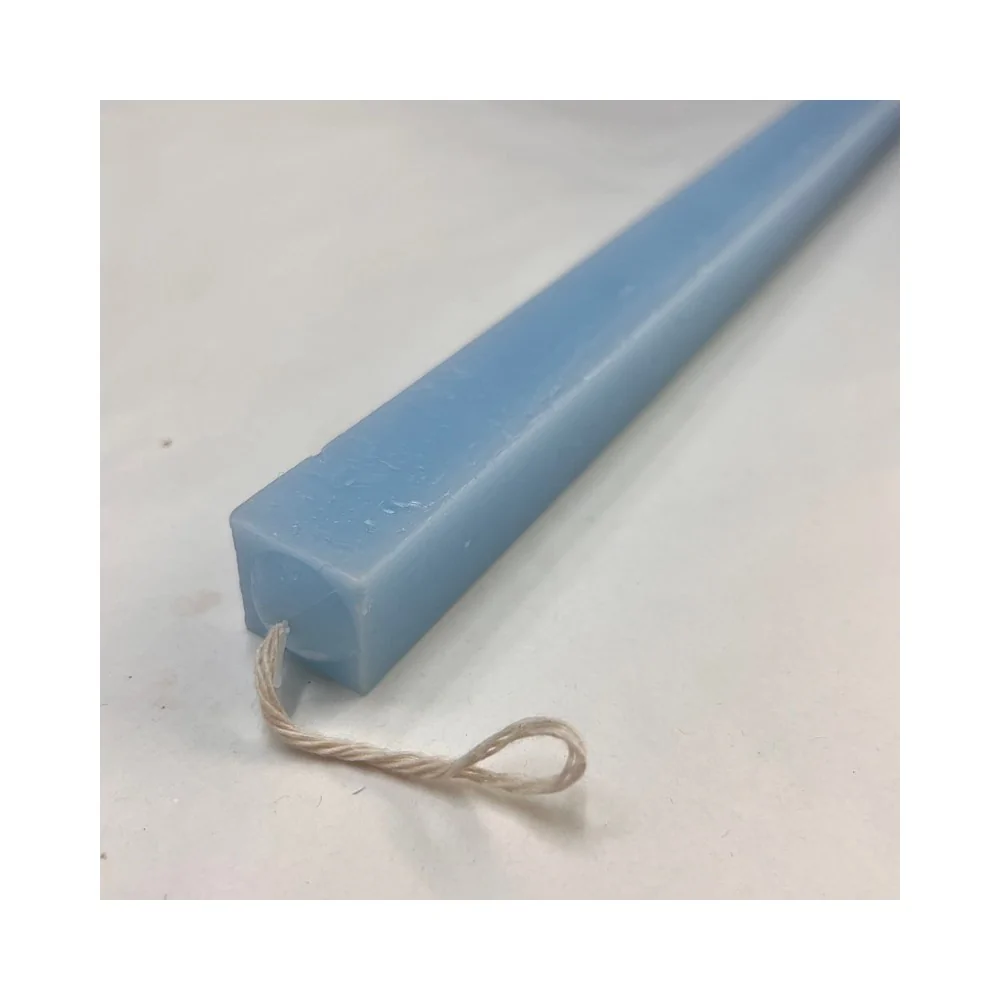 Λαμπάδα Τετράγωνη Λεία Μπλε 30 εκ