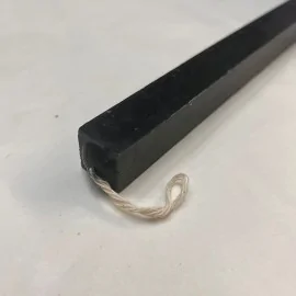 Λαμπάδα Τετράγωνη Λεία Μαύρη 30 εκ.