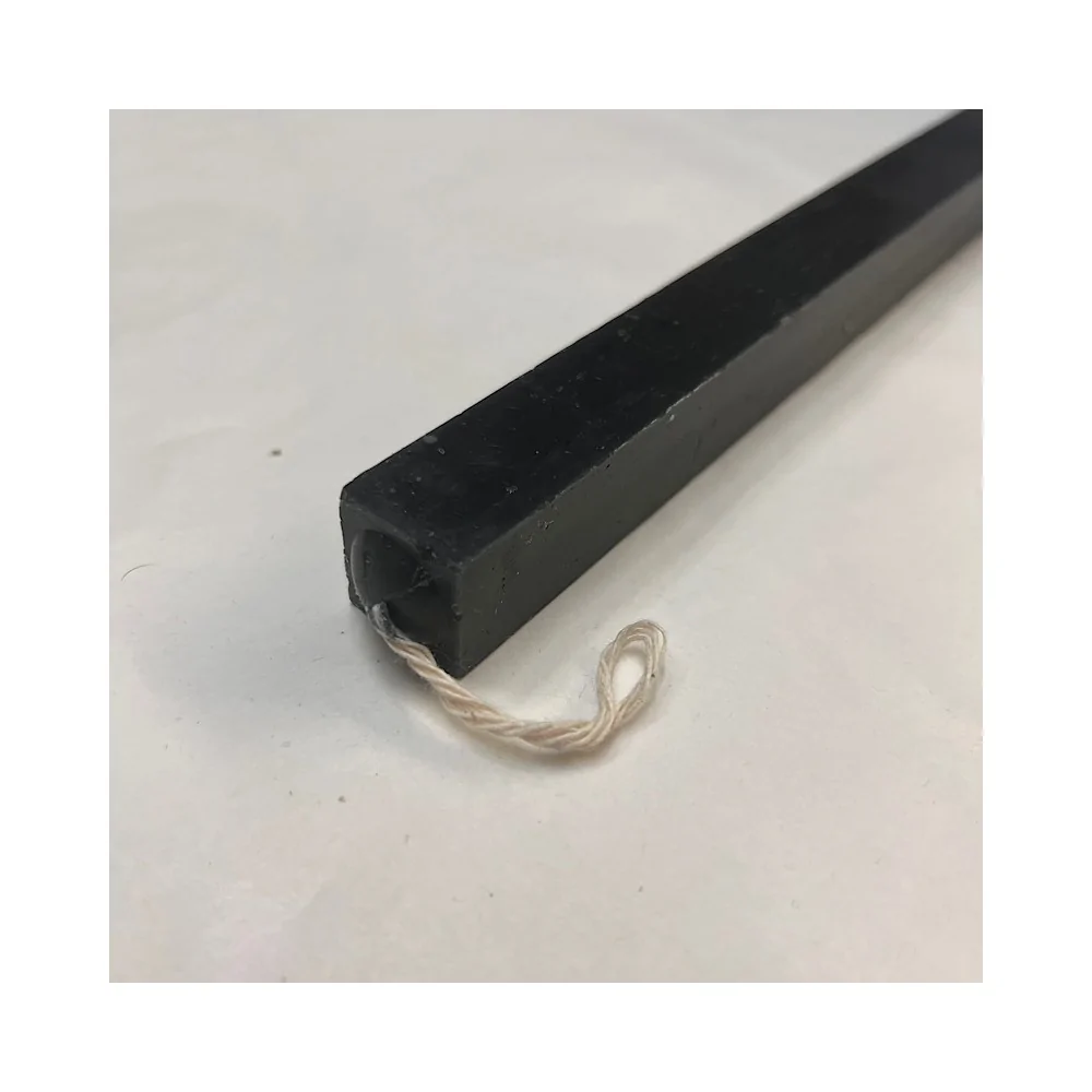 Λαμπάδα Τετράγωνη Λεία Μαύρη 30 εκ.