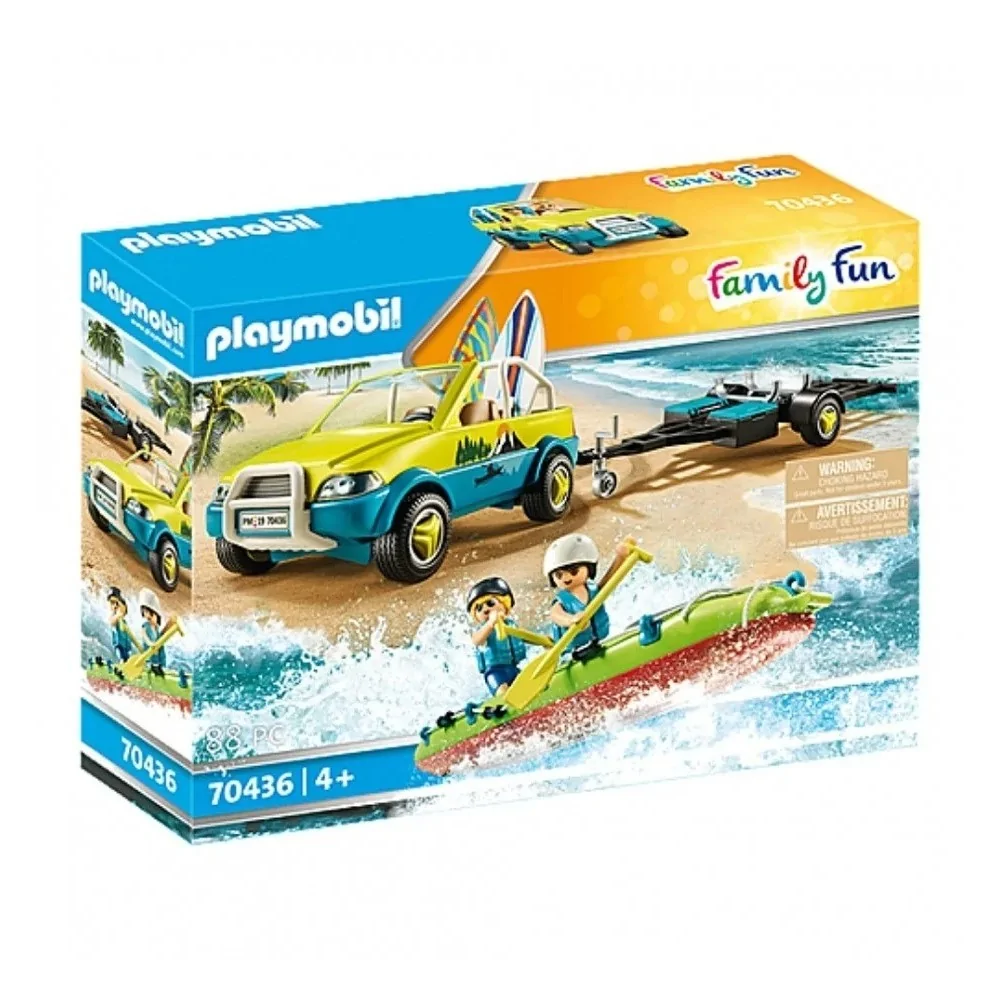 Playmobil 70436 Αυτοκίνητο με ανοιχτή οροφή και κανό