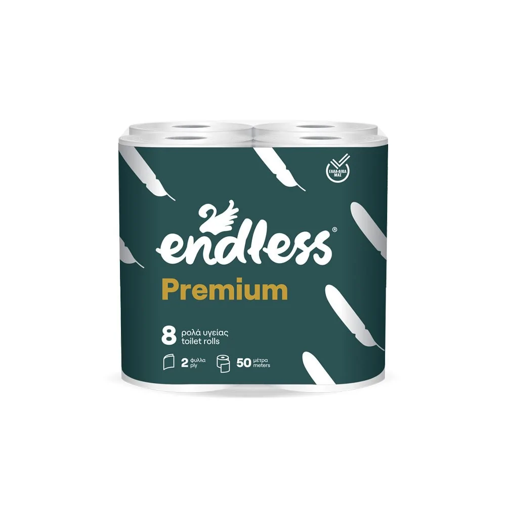Endless Premium 185g 2φυλλο 8 Ρολά