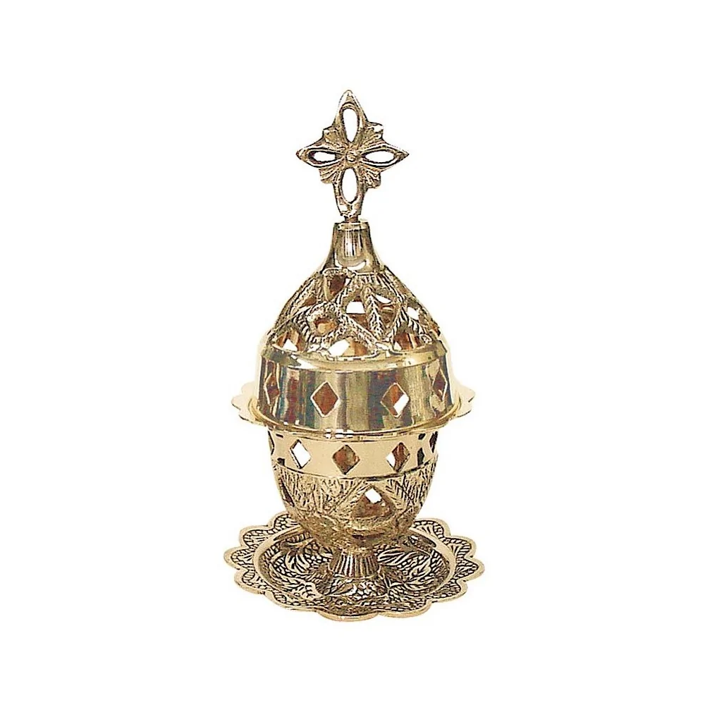 Καντήλι Χρυσό Μπρούτζινο Σκαλιστό