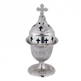 Καντήλι Επινικελωμένο Σκαλιστό