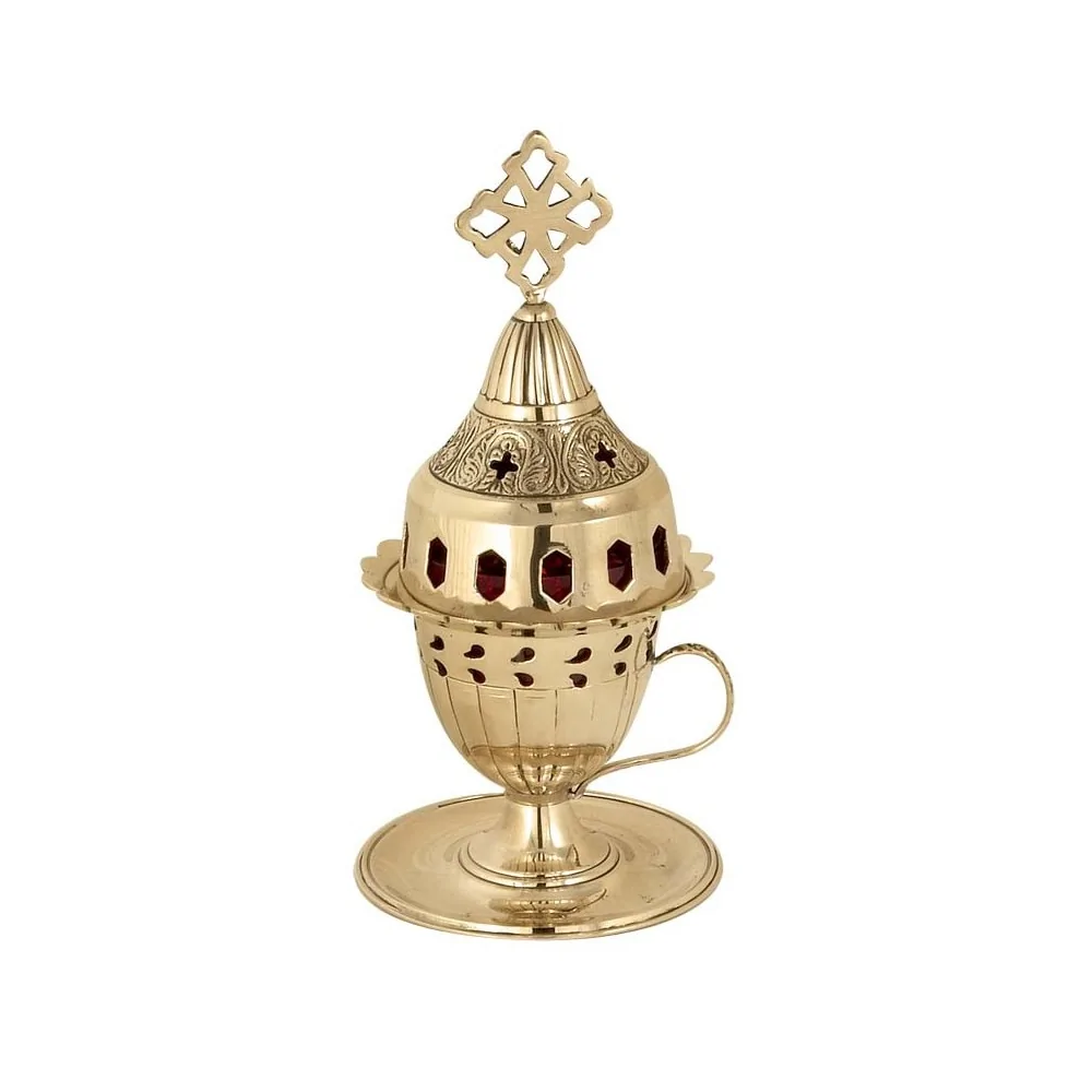 Καντήλι Μπρούτζινο Με Πιατάκι