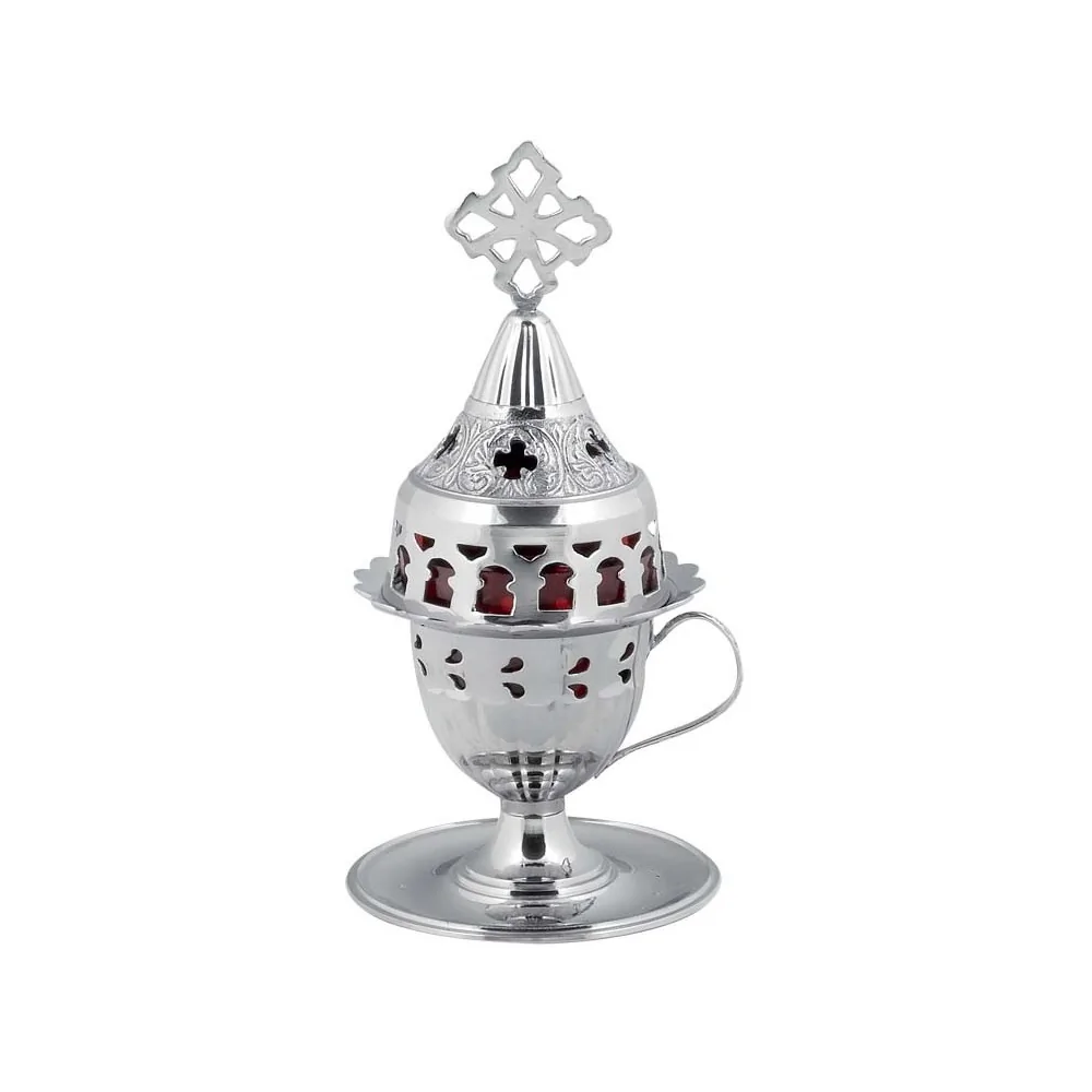 Καντήλι Επινικελωμένο Με Πιατάκι