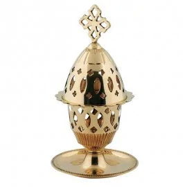 Καντήλι Μπρούτζινο Με Πιατάκι