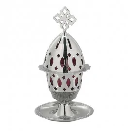 Καντήλι Επινικελωμένο Με Πιατάκι