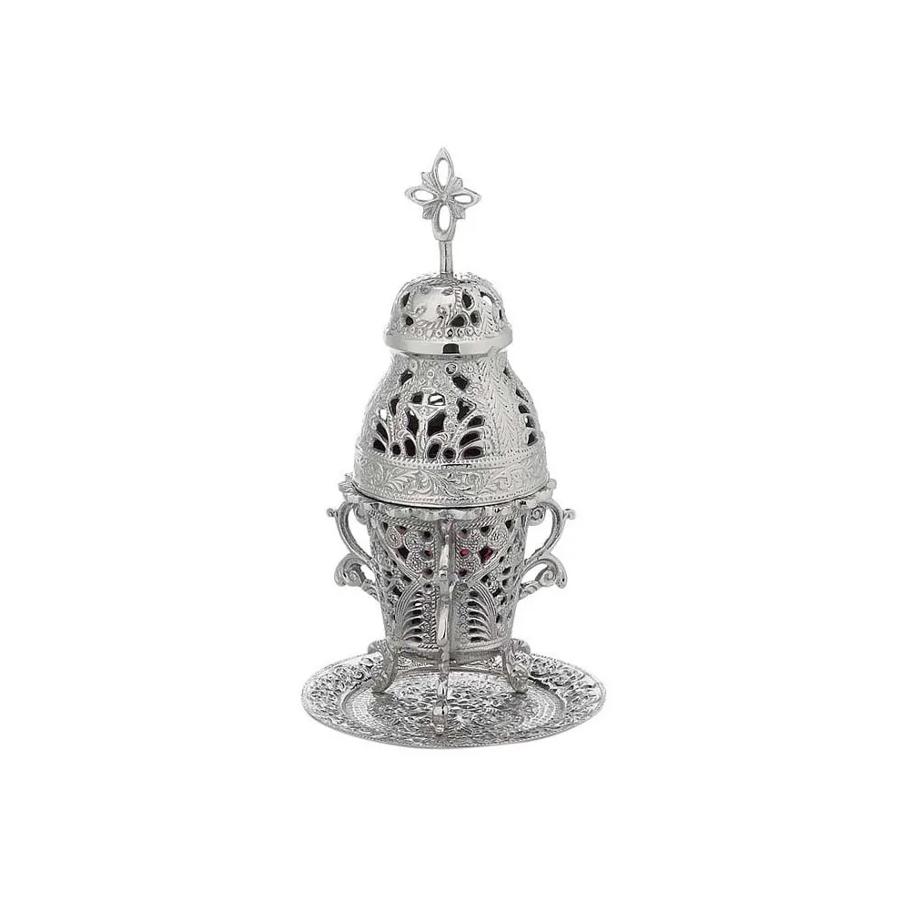 Καντήλι Επινικελωμένο Σκαλιστό