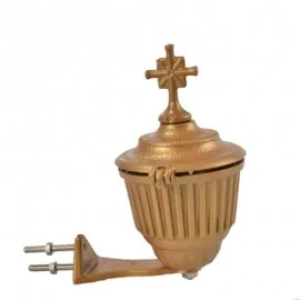 Μπρονζέ Λιβανιστήρι Στρογγυλό Απλίκα