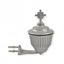 Λιβανιστήρι Στρογγυλό Απλίκα Νίκελ Ματ