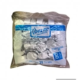 Ρεσώ Κεριά 8ωρα (25 Τμχ)