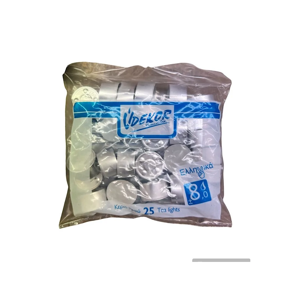 Ρεσώ Κεριά 8ωρα (25 Τμχ)